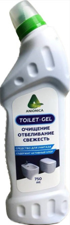 Чистящее и дезинфицирующее средство для сантехники Toilet Gel 750мл (ВХА)