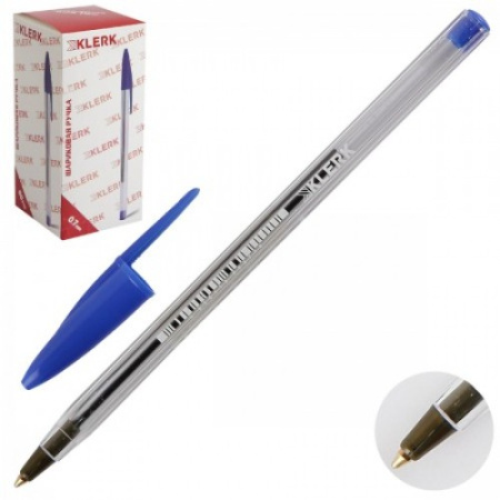 Ручка шариковая Эконом синяя 