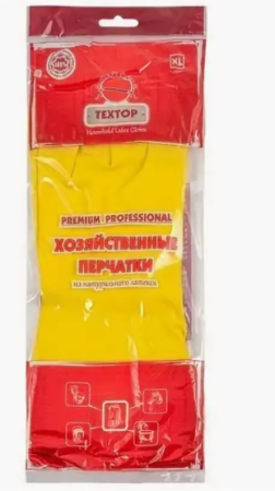 Перчатки латексные хозяйственные "ТТ" Premium размер XL 1пара