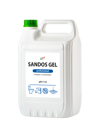 Чистящее и дезинфицирующее средство для сантехники SIPOM Sandos Gel, 5л