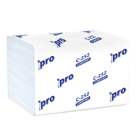 Салфетки бумажные V-сложение 1сл 200л PROtissue (C252)