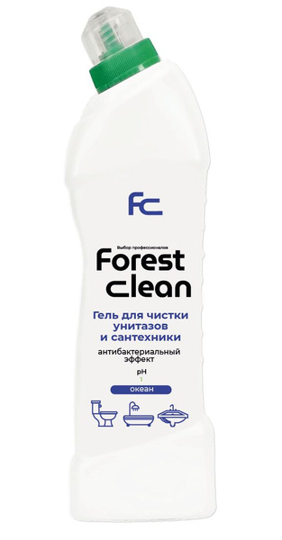 Чистящее средство для сантехники FOREST CLEAN Gel "Океан", 750мл