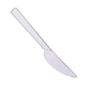 Нож столовый пластиковый 175мм ПРЕМИУМ прозрачный (Смарт) – СМП-Склад
