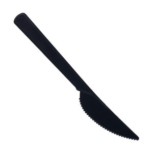 Нож столовый пластиковый 175мм ПРЕМИУМ черный (Смарт) – СМП-Склад