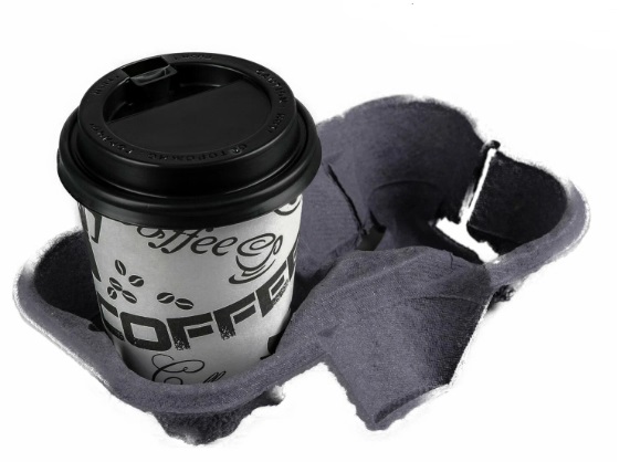 Держатель для 2-х стаканов ECO CUPHOLDER 2 ECONOM Черный  – СМП-Склад, 2