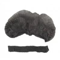 Шапочка спанбонд "Шарлотта" МЕДИКОСМ черная одноразовая, 100шт