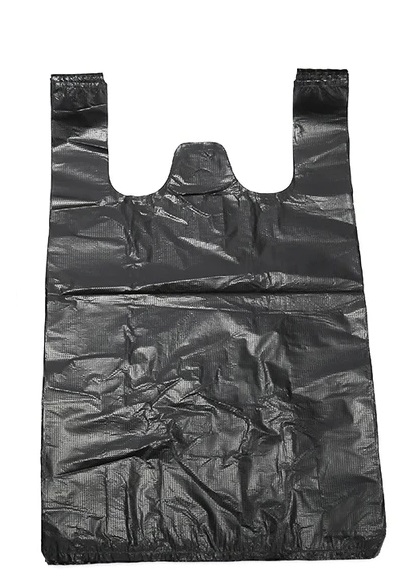 Пакет майка (27х49см) Черный ЭКО 3,8гр  Пакет майка (27х49см) Черный ЭКО 3,8гр