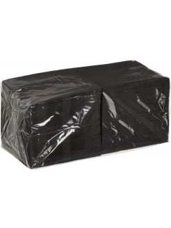Салфетки бумажные 2сл 250л (24х24см) Упакснаб Черные