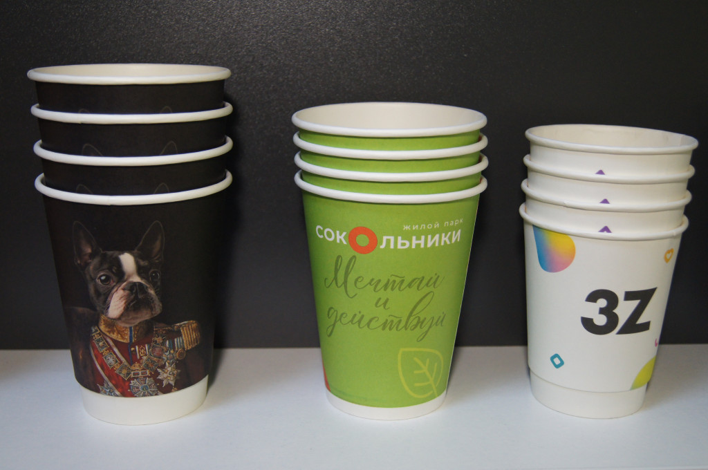 бумажные стаканы с нанесением