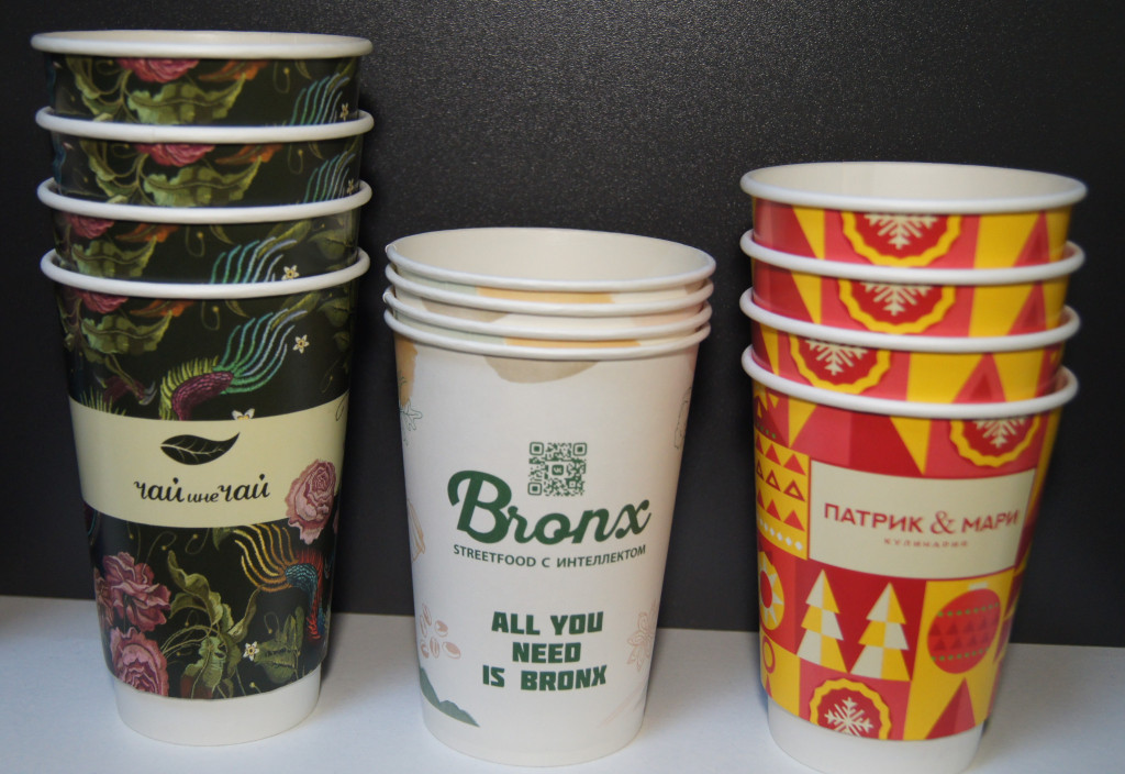 бумажные стаканы с нанесением