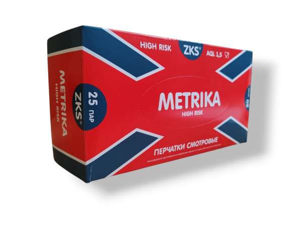 Перчатки хозяйственные латексные Metrika ZKS размер S 50шт(25пар) Перчатки хозяйственные латексные Metrika ZKS размер S 50шт(25пар)