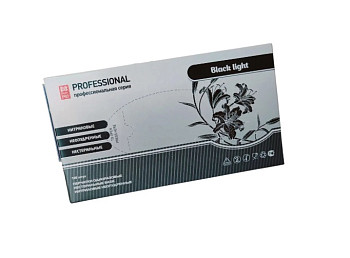 Перчатки нитриловые черные Black Light Basic Pro M 100шт неопудренные – СМП-Склад