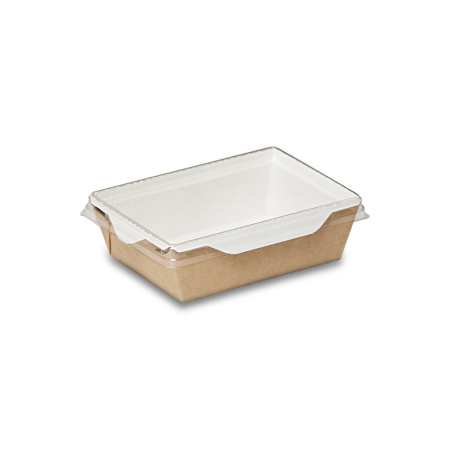 Короб бумажный под салат GEOBOX OPSALAD 400 (145х95х45мм) с крышкой