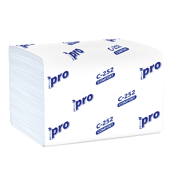 Салфетки бумажные V-сложение 1сл 200л PROtissue (C252) – СМП-Склад