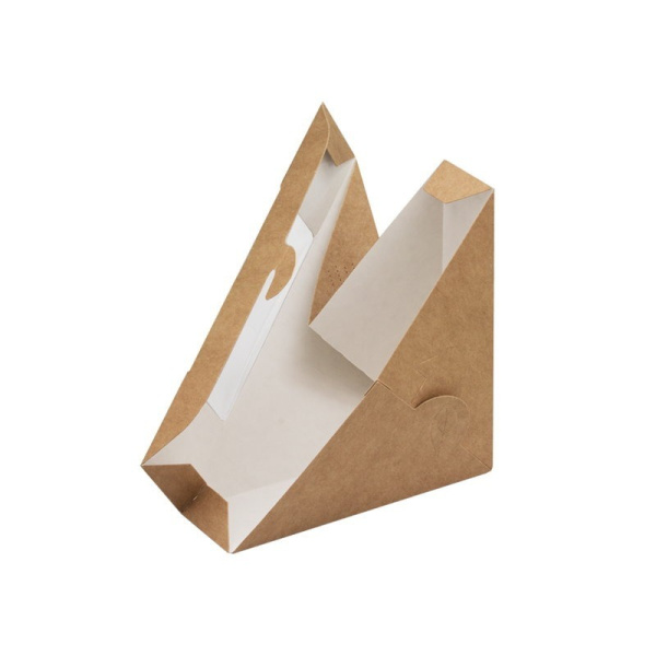 Короб бумажный под сэндвич OSQ SENDVWICH 130x130x50 