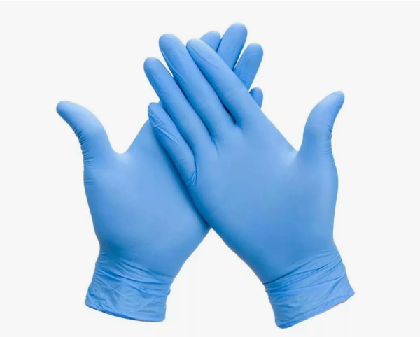 Перчатки нитриловые голубые Медицинские M 100шт