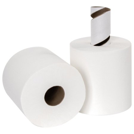 Полотенце бумажные в рулоне 1сл 275м PROFFE с центральной вытяжкой без перфорации (C396)