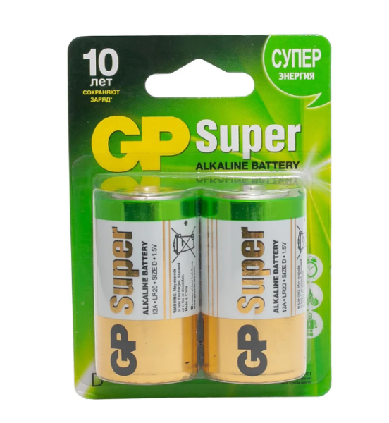 Батарейка GP Super Alkaline LR20 1шт