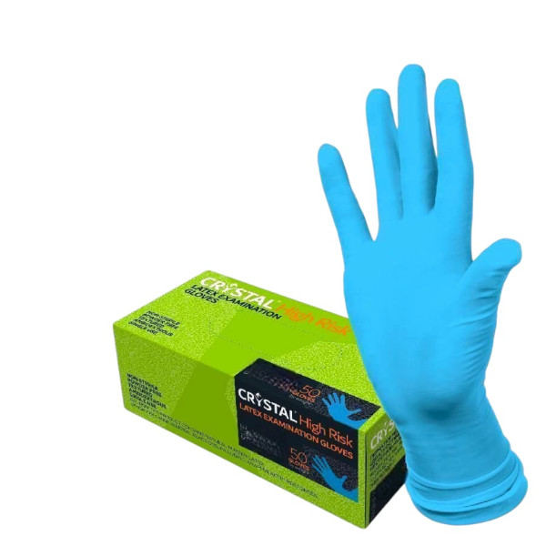 Перчатки хозяйственные латексные CRYSTAL HIGH RISK размер XL 50шт(25пар) Перчатки хозяйственные латексные CRYSTAL HIGH RISK размер XL 50шт(25пар)