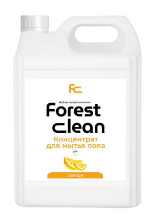 Моющее средство для пола FOREST CLEAN концентрат "Лимон", 5л