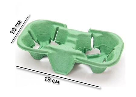 Держатель для 2-х стаканов ECO CUPHOLDER 2 ECONOM Зеленый  – СМП-Склад, 2