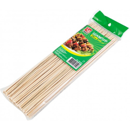 Палочки бамбуковые для шашлыка 25см Linger 100шт