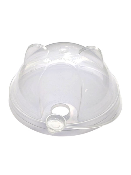 Крышка для стакана купольная СМАРТ CAT с отверстием Д-90мм Прозрачная (Смарт) Крышка для стакана купольная СМАРТ CAT с отверстием Д-90мм Прозрачная (Смарт)