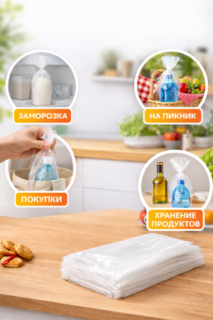 Фасовочный пакет 18х27см в пластах "КРАСНЫЙ-ЧАЙ" 