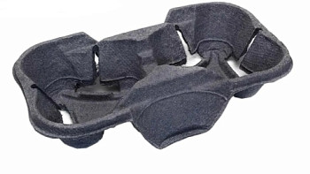 Держатель для 2-х стаканов ECO CUPHOLDER 2 ECONOM Черный  – СМП-Склад