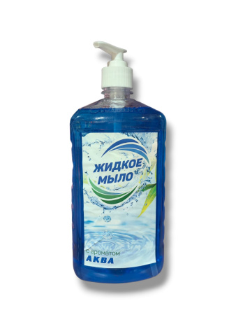 Жидкое мыло KIMIKA "Аква" с дозатором, 1000мл