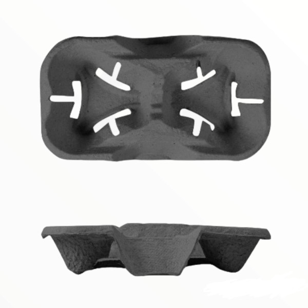 Держатель для 2-х стаканов ECO CUPHOLDER 2 ECONOM Черный 