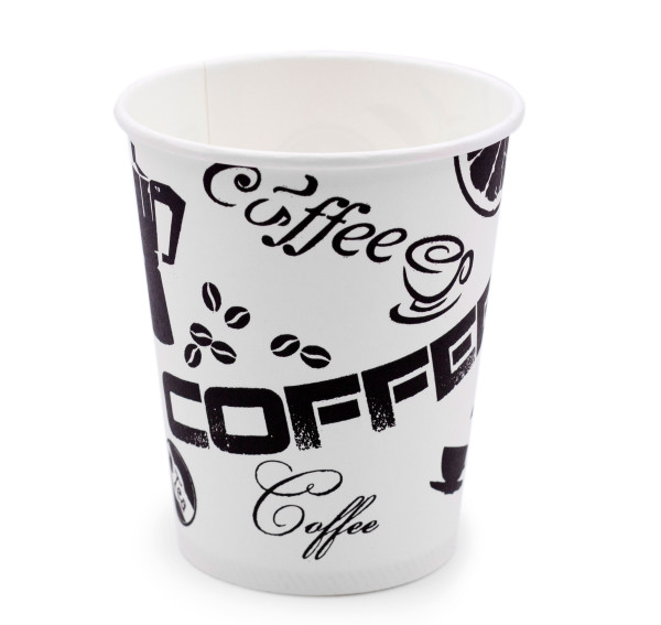 Стакан бумажный 250мл д/гор "Черный Кофе" (Виридо)