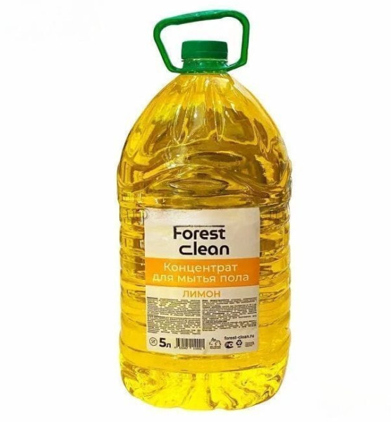 Моющее средство для пола FOREST CLEAN концентрат "Лимон", 5л ПЭТ – СМП-Склад
