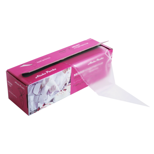 Мешок кондитерский в рулоне Aleks Parks 55см  прозрачный в коробке 100шт 