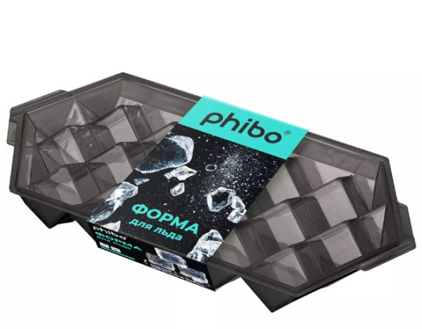 Форма для льда PHIBO, Черная Форма для льда PHIBO, Черная