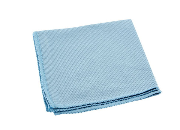 Салфетка из микрофибры для стекла 35х40см, 270гр, голубой, 1 шт Салфетка из микрофибры для стекла 35х40см, 270гр, голубой, 1 шт