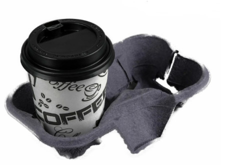 Держатель для 2-х стаканов ECO CUPHOLDER 2 ECONOM Черный  – СМП-Склад, 2