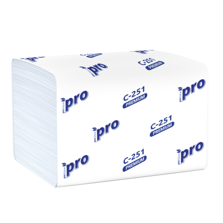 Салфетки бумажные V-сложение 2сл 200л PROtissue (C251)