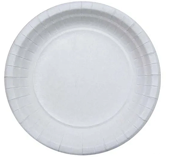 Тарелка картонная Д-230 OSQ PLATE белая – СМП-Склад