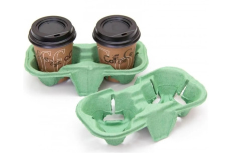 Держатель для 2-х стаканов ECO CUPHOLDER 2 ECONOM Зеленый  – СМП-Склад, 3