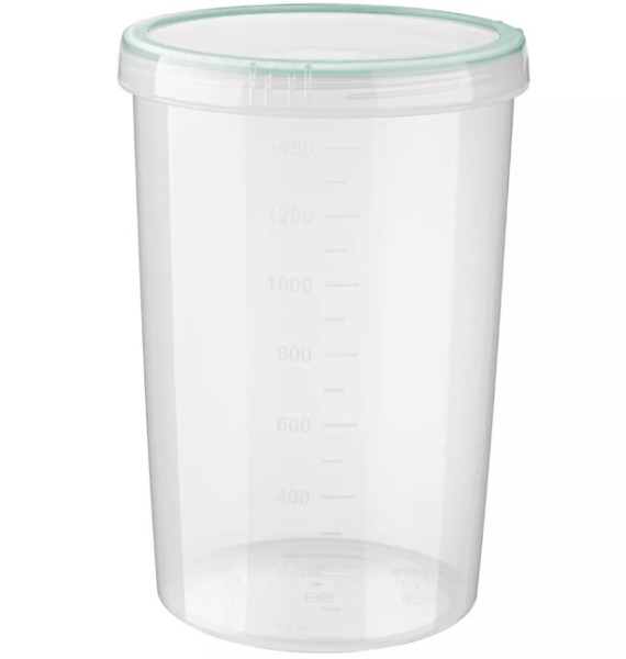 Банка с закручивающейся крышкой "Винтаж" PHIBO, 1,5л Светло-голубая – СМП-Склад