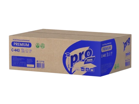Полотенца бумажные листовые Z-сложения 2сл 190л (240х215) PROtissue (C443) – СМП-Склад, 2