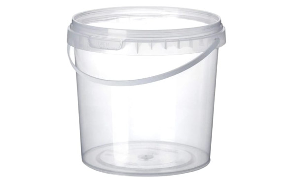 Ведро/крышка 1л прозрачное (133х121), Спектр-Пласт