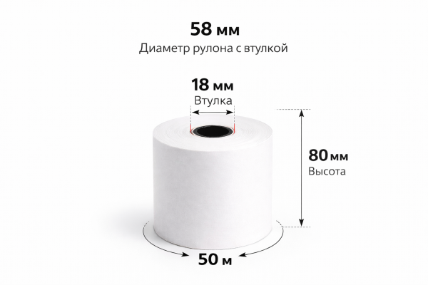 Термолента 80мм х 50м, (Д-80мм) – СМП-Склад