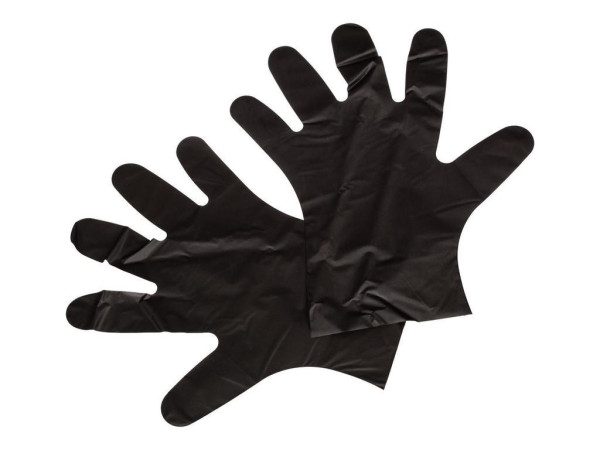 Перчатки одноразовые эластомер черные ELPI M 100шт Перчатки одноразовые эластомер черные ELPI M 100шт