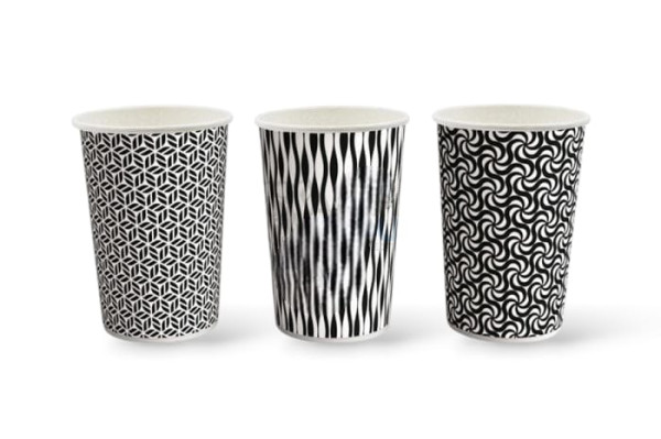 Стакан бумажный 400мл д/гор Паттерн (Виридо)
