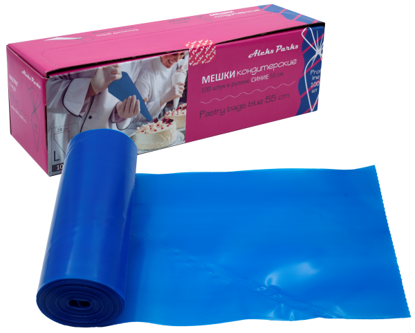 Мешок кондитерский Aleks Parks 55 см в рулоне синий 90мкр 100шт – СМП-Склад, 3