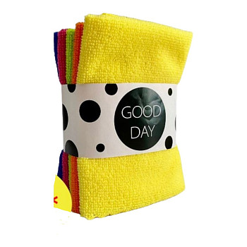 Салфетка из микрофибры 30х30 "GOOD DAY", 5шт – СМП-Склад