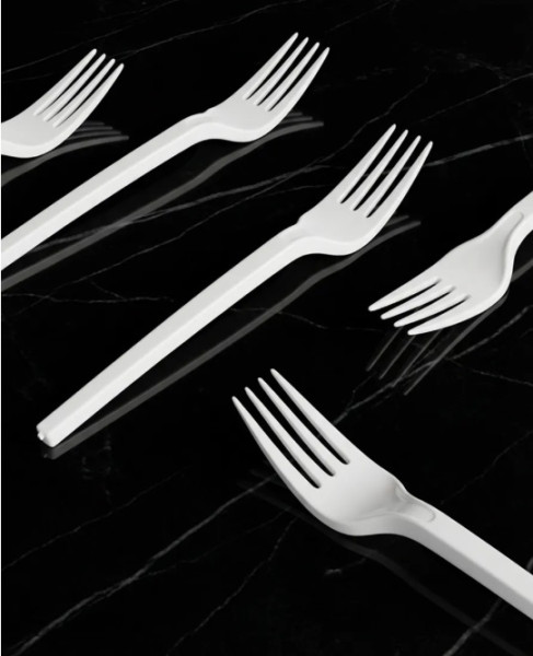 Вилка пластиковая 165мм "Стандарт" компакт белая (Смарт) – СМП-Склад, 2