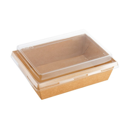 Крышка для ECO OPSALAD 400 1EA (135х100х20мм) прозрачная
